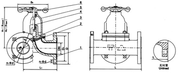 G49W(無襯里)、G49J(襯膠)三通隔膜閥