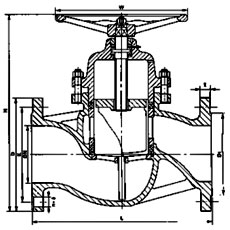 非金屬密封鑄鐵柱塞閥U41SM16Z結(jié)構(gòu)示意圖 非金屬密封鑄鐵柱塞閥U41SM16Z結(jié)構(gòu)示意圖